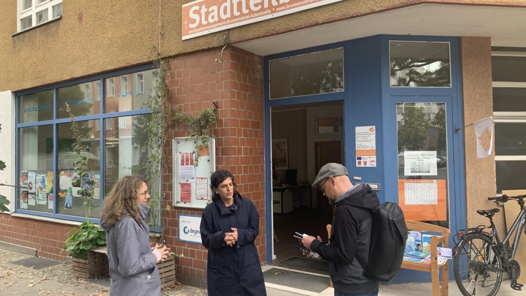 Vor dem Stadtteilbüro
